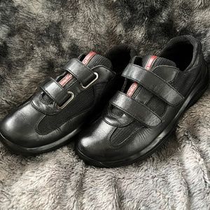 Prada sports sneakers black 36.5 US 6 hook and loop